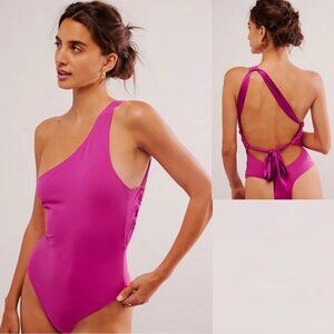 NWT New Free People Can't Stop Me Asymmetrical Baton Rouge Bodysuit Size S